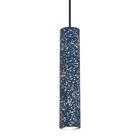 Pendente Starry Concreto Blue 6x30cm Para 1 E27 Bivolt Para S