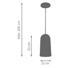 Pendente Taça Pinot Aço Escovado Kit Com 5