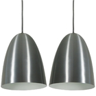 Pendente Taça Sunshine Aço Escovado Kit Com 2