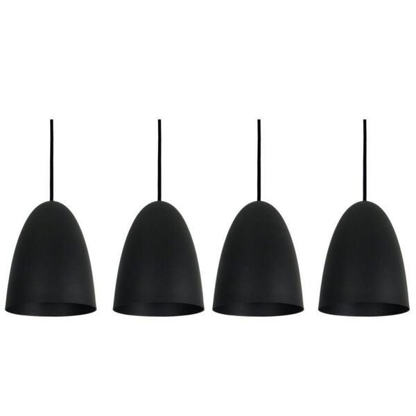 Pendente Taça Sunshine Preto Kit Com 4