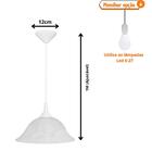 Pendente Target Vidro Estilo Murano Teto