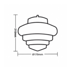 Pendente Taschibra Érica 1xe27