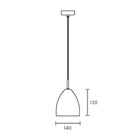 Pendente Taschibra Legna 1xe27