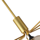 Pendente Topus Bronze Cúpula Âmbar 9g9