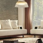 Pendente Transparente E Latão 1xled 24w Dolca Transparente