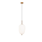 Pendente Tres Bella Dourado E Branco 27x59 5cm 1xe27 40w Hc01