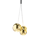 Pendente Tri Ball Ouro Led 3w 3000k Bivolt La0004 Delis