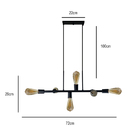 Pendente Trilho Copinho B/6 Preto