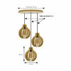 Pendente Trio- Drop Light- Marfim