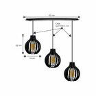 Pendente Trio Rt- Drop Light- Preto