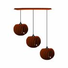 Pendente Trio Rt- Turbine - Marrom