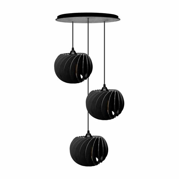 Pendente Trio - Turbine - Preto