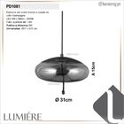 Pendente Triplet Champagne 3000k 5w 360lm Pd1081