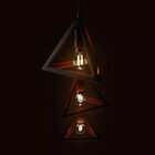 Pendente Triplo De Ferro Orion Ii Preto