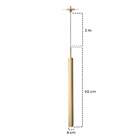 Pendente Tubo Champanhe 50cm 1xgu10 Cabo 3m Starlumen St643