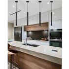 Pendente Tubo Cilindro 30cm 1xgu10 Em Madeira - Imbuia