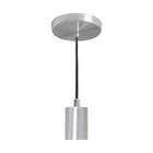 Pendente Tubo Cilindro Alumínio 4x6cm E27 Escovado St458