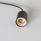 Pendente Tubo Cilindro Alumínio 4x6cm E27 Marrom St458