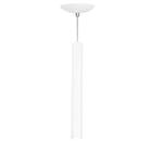 Pendente Tubo Cilindro Alumínio Branco 40cm + Led 3k