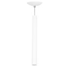 Pendente Tubo Cilindro Branco 50cm + Led 6k