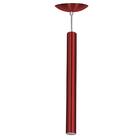 Pendente Tubo Cilindro Cereja 50cm + Led 3k