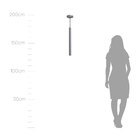 Pendente Tubo Cilindro Cinza Em Alumínio P/ Led Mr11 St642