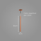 Pendente Tubo Cilindro Cobre New Em Alumínio P/ Led Mr11 St642