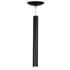 Pendente Tubo Cilindro Preto 50cm + Led 6k
