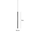 Pendente Tubo Dourado Fosco 50cm Hunter Trade Para 1 Lâmpada