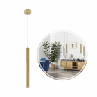 Pendente Tubo Dourado Led 5w Luz Quente Dcd02159d Sindora St2