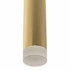 Pendente Tubo Dourado Led 5w Luz Quente Dcd02159d Sindora St2