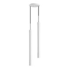 Pendente Tubo Duplo Alumínio Branco P/ Led Mr11 Gu10 St1697