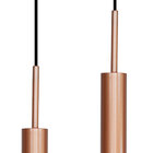 Pendente Tubo Duplo Alumínio Cobre P/ Led Mr11 Gu10 St1697