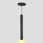 Pendente Tubo Palito 45cm - Preto + Lampada Led 4w