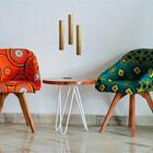 Pendente Tubo Point 35cm 1 Lamp Madeira Castanho Madelustre