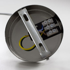 Pendente Tubo Redondo em Alumínio Escovado e Madeira st858