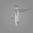 Pendente Tubo Triplo Alumínio Branco P/ Lâmpada Mr11 St1699