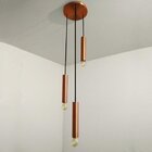 Pendente Tubular Triplo Design Volare Cobre