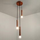 Pendente Tubular Triplo Design Volare Cobre