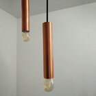 Pendente Tubular Triplo Design Volare Cobre