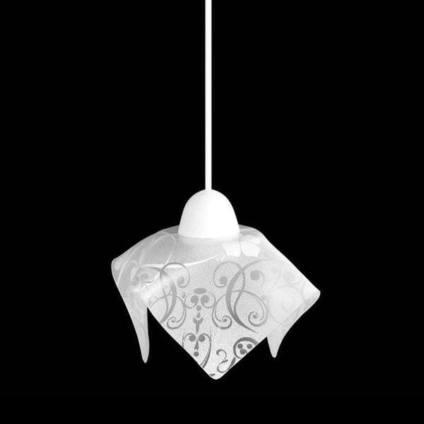 Pendente Tulipa Floral 9018/1 Floral Branco