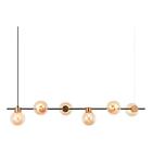 Pendente Tutu Preto E Bronze Com Globos Champanhe 6g9 118cm H