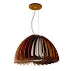 Pendente Único Linha Stecche Di Legno Em Madeira 24cm X 40cm