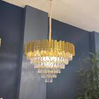 Pendente Vana Gold 3 Cristal 15l E14 Sindora Dcd00459