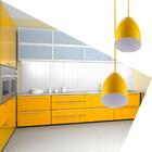 Pendente Vegas Aluminio Duplo Amarelo Sala Cozinha Quarto