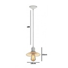 Pendente Veneza Escovado Branco