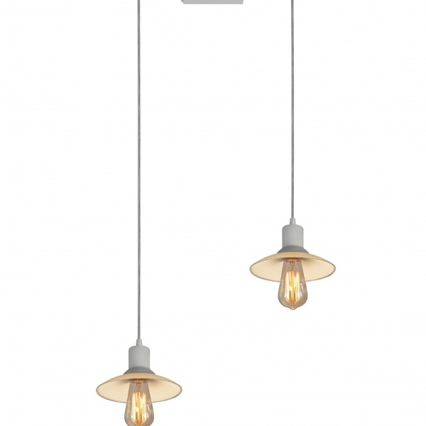 Pendente Veneza Red Trilho 02 Lp E 27 180x120x1.000mm Branco