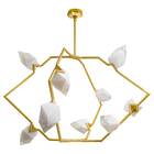 Pendente Vênus Bronze + 9 Led G9 5w Branco Quente 220v St1781