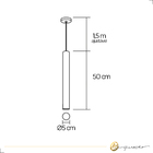 Pendente Verssat 634/1 Preto