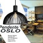 Pendente Vesper Madeira Oslo G Preto